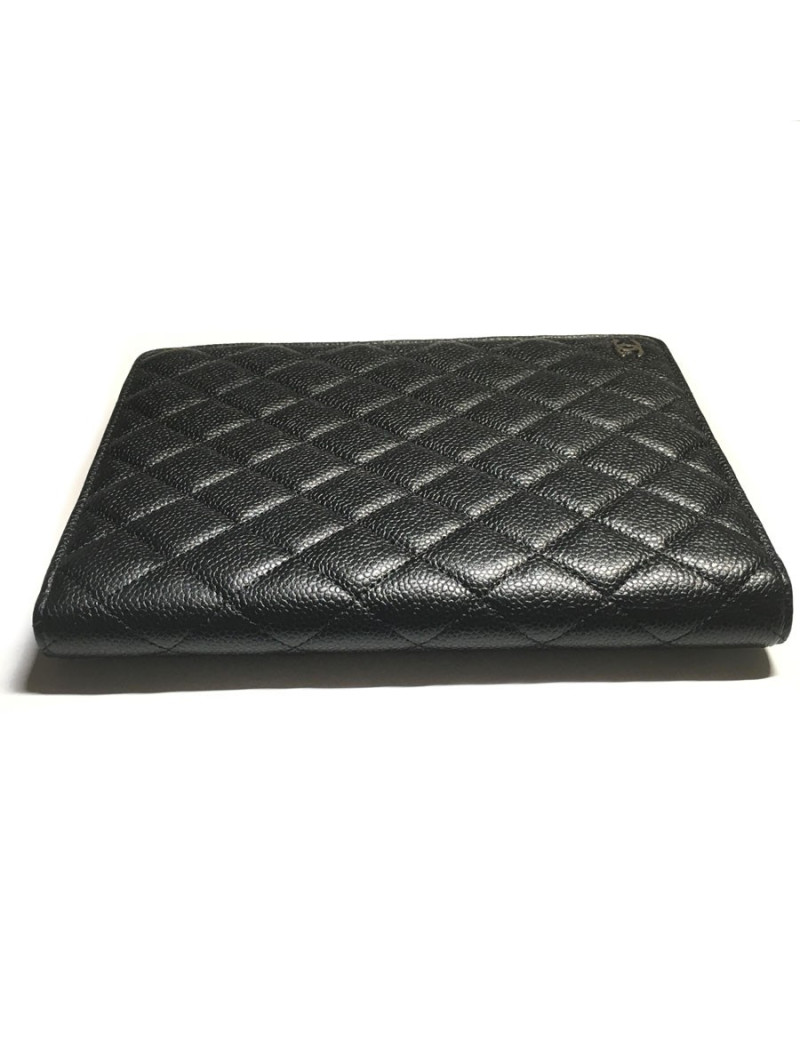 Door agenda CHANEL black quilted leather