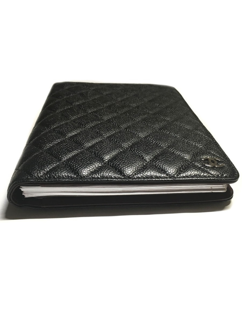 Door agenda CHANEL black quilted leather