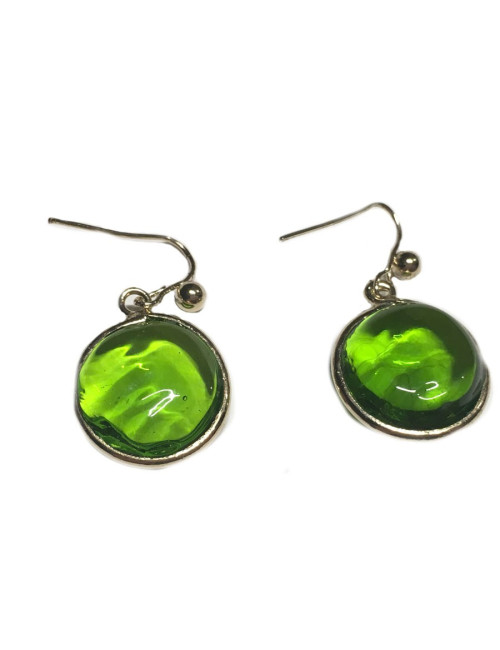 Earrings nails MARGUERITE of VALOIS in glass paste