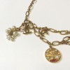 Belt necklace CHANEL golden chain and charms