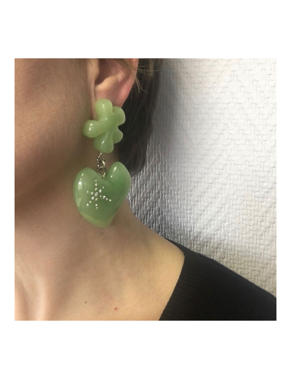 Pending clips CHRISTIAN LACROIX vintage earrings