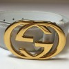 Belt GUCCI White Leather T 70