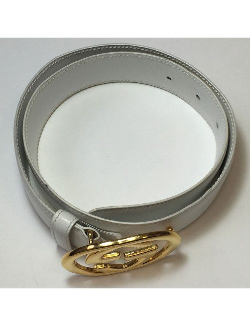 Belt GUCCI White Leather T 70