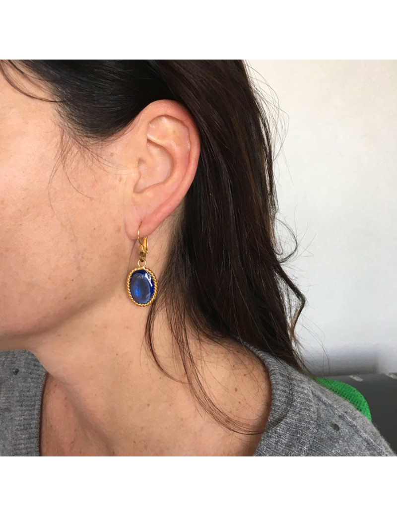 Boucles d'oreille clous MARGUERITE de VALOIS