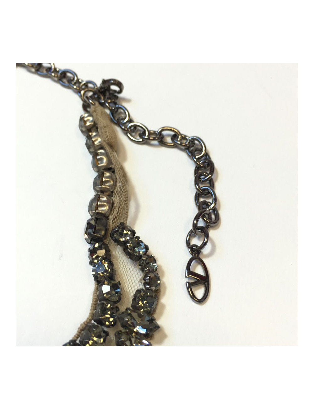 Plastron VALENTINO en strass