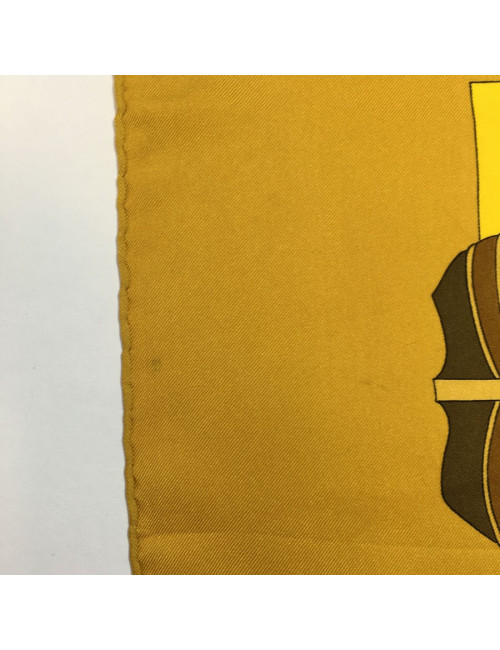 Hermès "Armada" in yellow silk