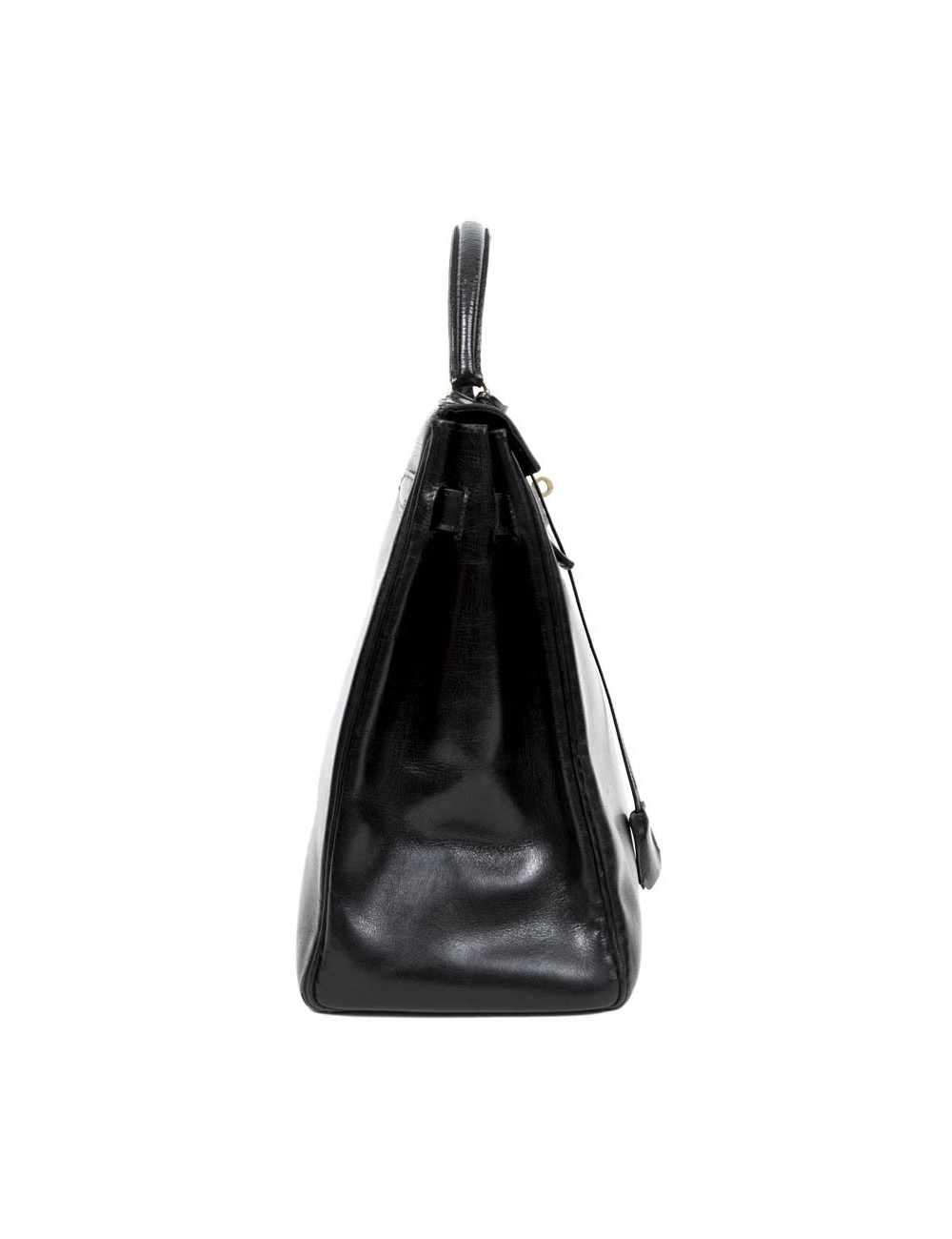 Kelly 35 HERMES leather black box Vintage