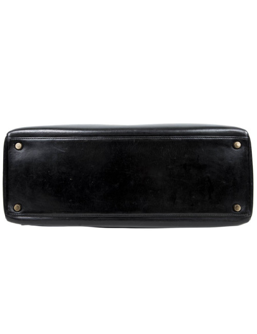 Kelly 35 HERMES leather black box Vintage