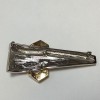 COURREGES 70's gold and silver metal pin