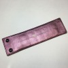 Manchette CHANEL cuir métallisé rose électrique