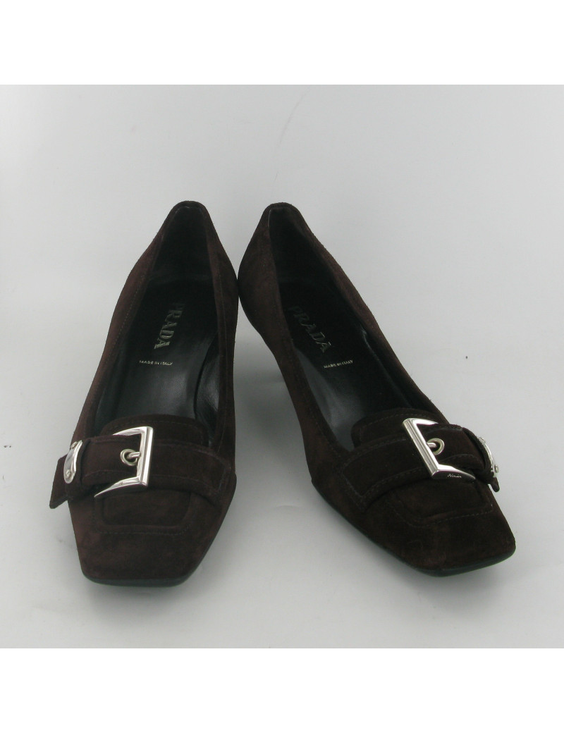 Escarpins en daim PRADA