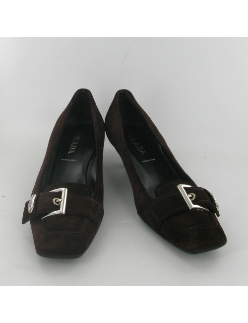 Escarpins en daim PRADA