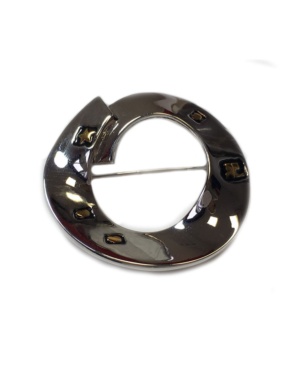 Broche ronde COURREGES 80'