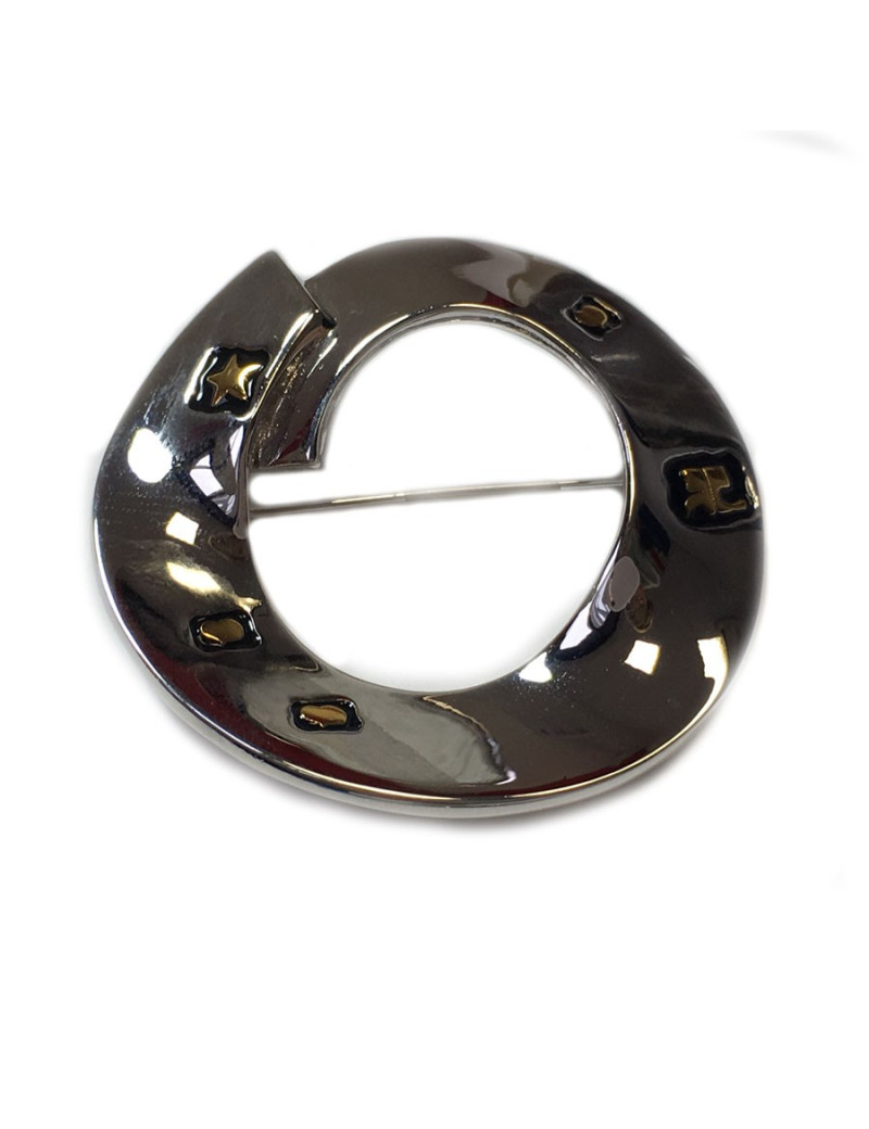 Broche ronde COURREGES 80'