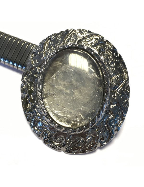 xxx Ceinture GOOSSENS en métal argent ruthénium 2