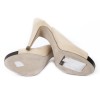 High Sandals CHANEL T 38 leather beige lamb
