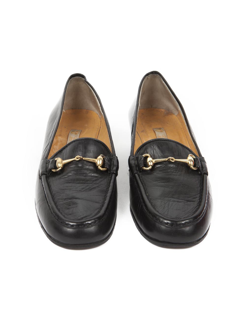 Loafers Gucci T 36 in black lambskin