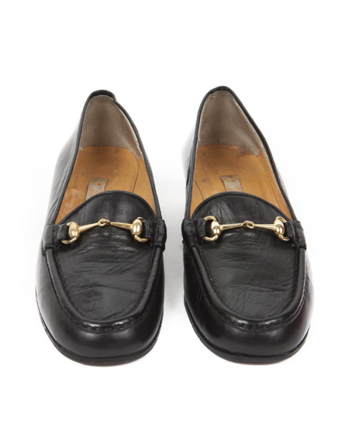 Loafers Gucci T 36 in black lambskin