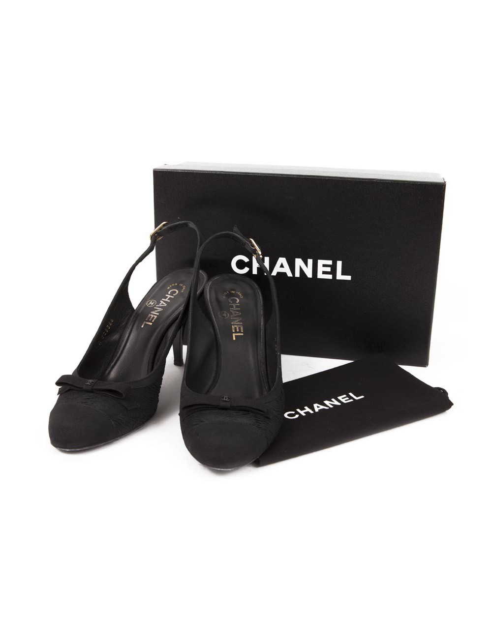 Escarpins CHANEL satin T39