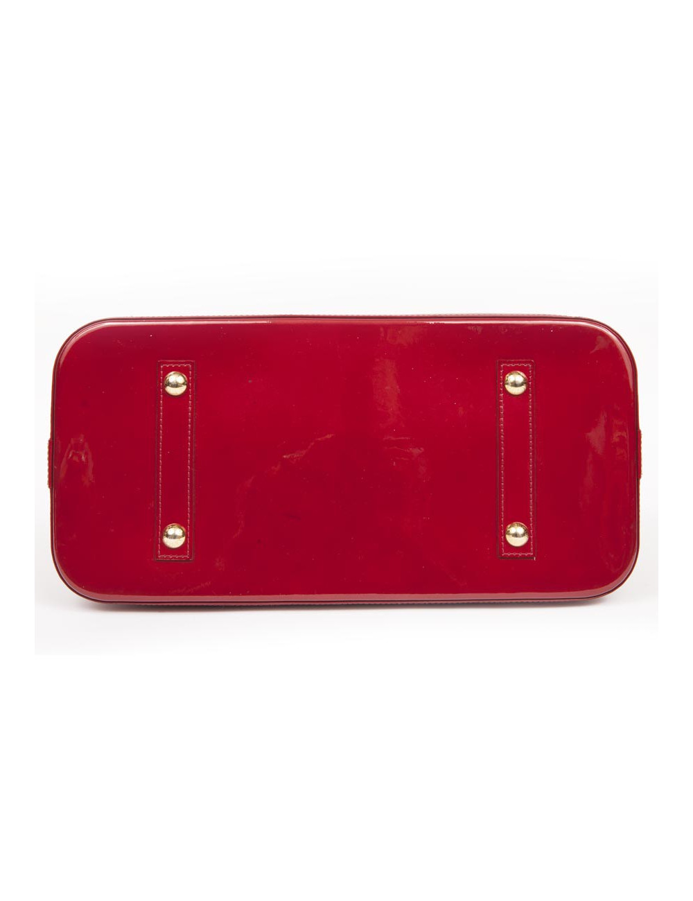 Sac Alma LOUIS VUITTON GM cuir monogream verni rouge