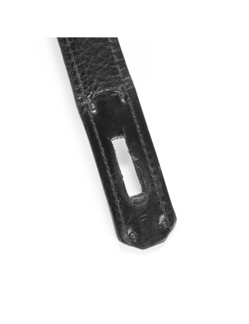 Sac Kelly HERMES en cuir box noir Vintage