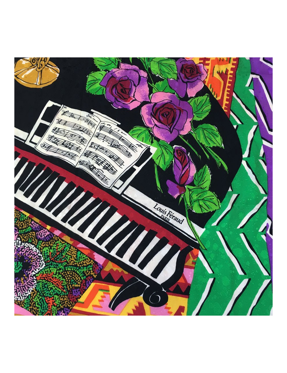 LOUIS FERAUD silk vintage scarf
