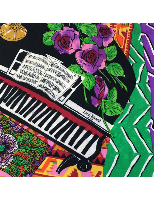 LOUIS FERAUD silk vintage scarf