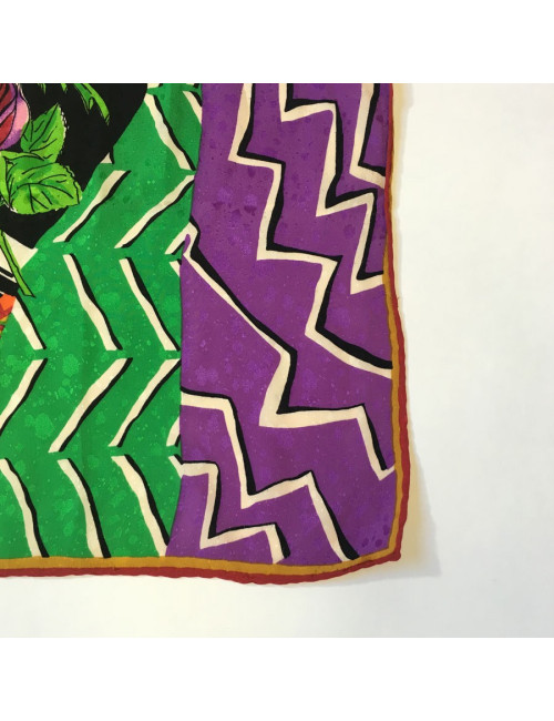 Foulard LOUIS FERAUD en soie vintage