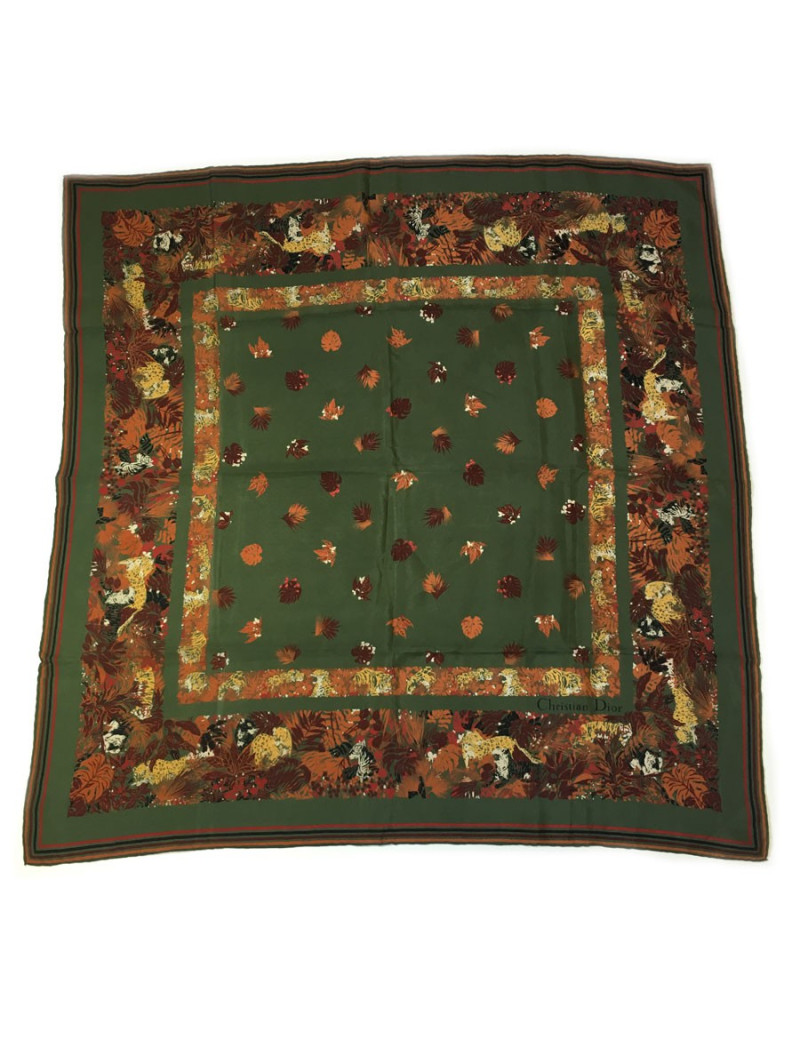 Foulard CHRISTIAN DIOR en soie Vintage