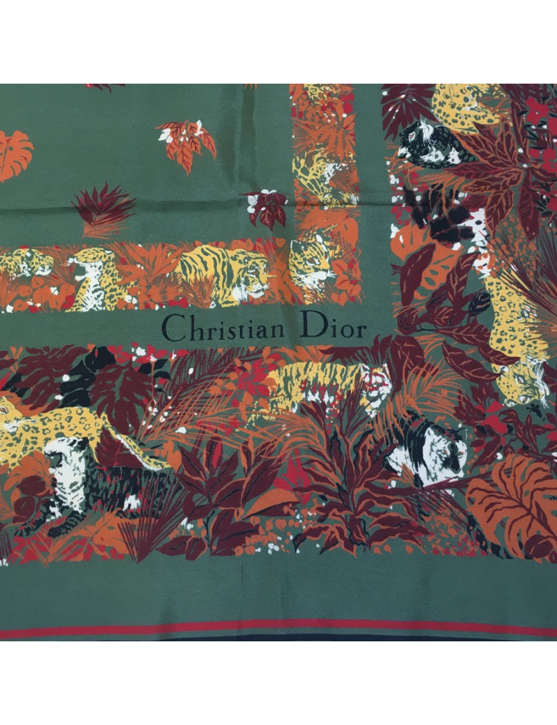 Foulard CHRISTIAN DIOR en soie Vintage