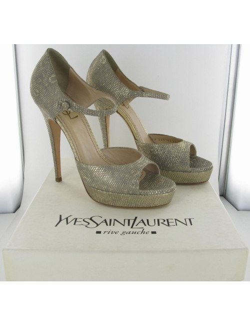 Escarpins lézard SAINT LAURENT