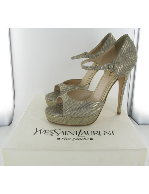 Escarpins lézard SAINT LAURENT