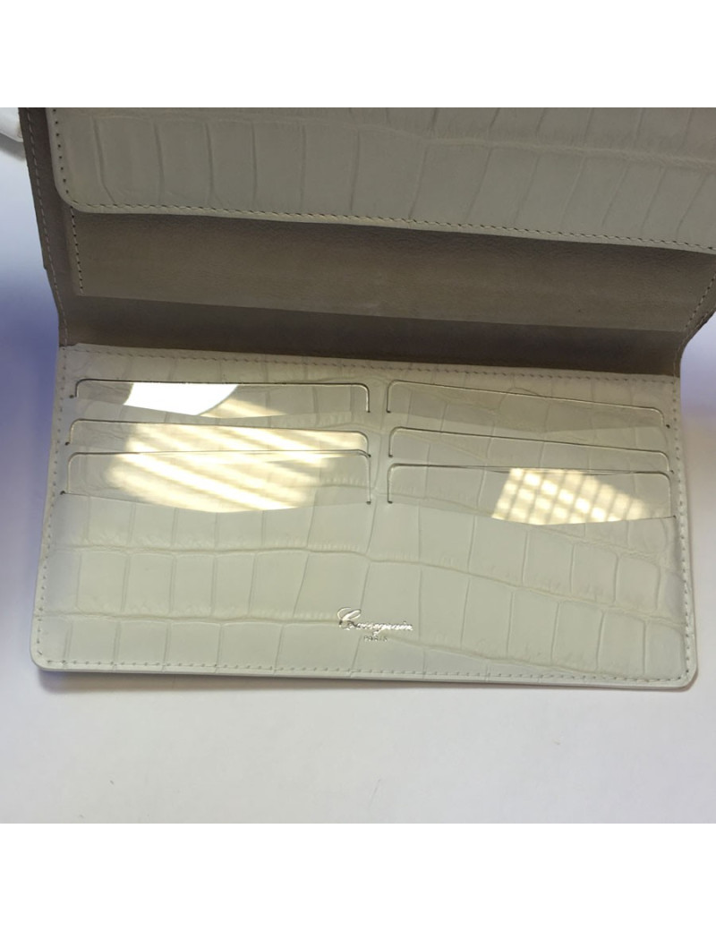 Portefeuille CASSEGRAIN en cuir ivoire