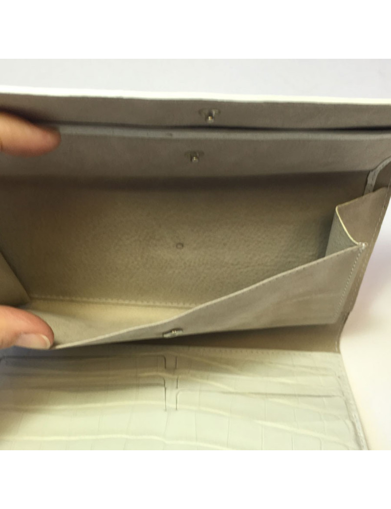 Portefeuille CASSEGRAIN en cuir ivoire