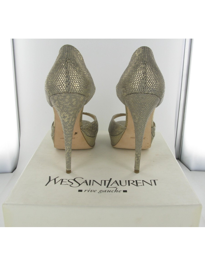 Escarpins lézard SAINT LAURENT