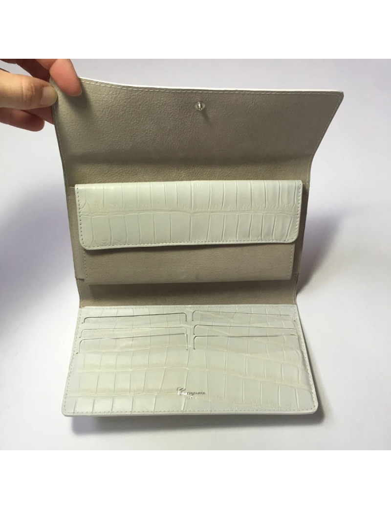 Portefeuille CASSEGRAIN en cuir ivoire