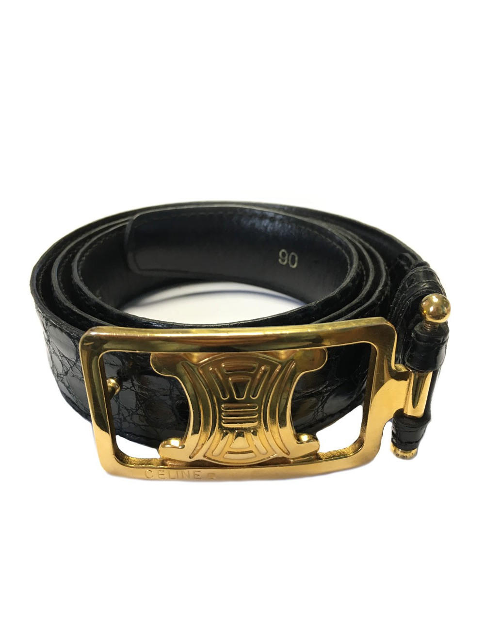 Ceinture CELINE en croco Vintage