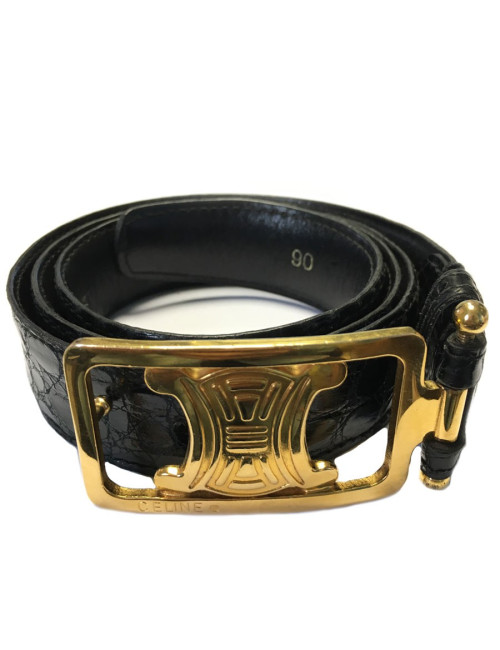 Ceinture CELINE en croco Vintage