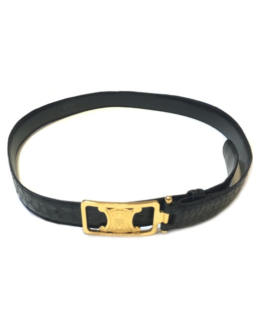 Ceinture CELINE en croco Vintage T90