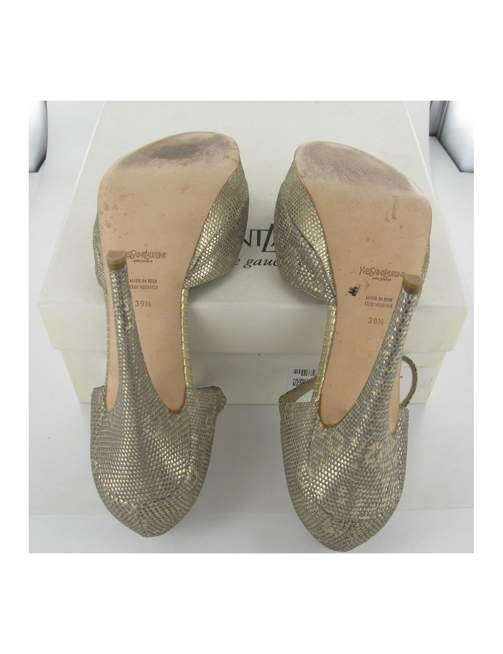 Escarpins lézard SAINT LAURENT