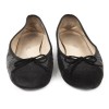 Ballet flats CHANEL T 39.5 leather and shiny black sequins