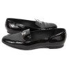 Moccasins t 39.5 CHANEL Black patent leather