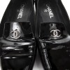 Moccasins t 39.5 CHANEL Black patent leather