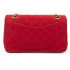 Sac CHANEL timeless jersey rouge