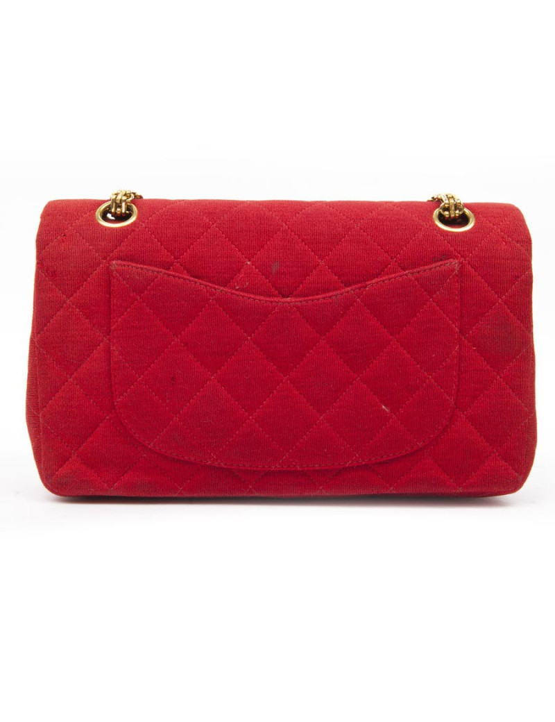 Sac CHANEL timeless jersey rouge