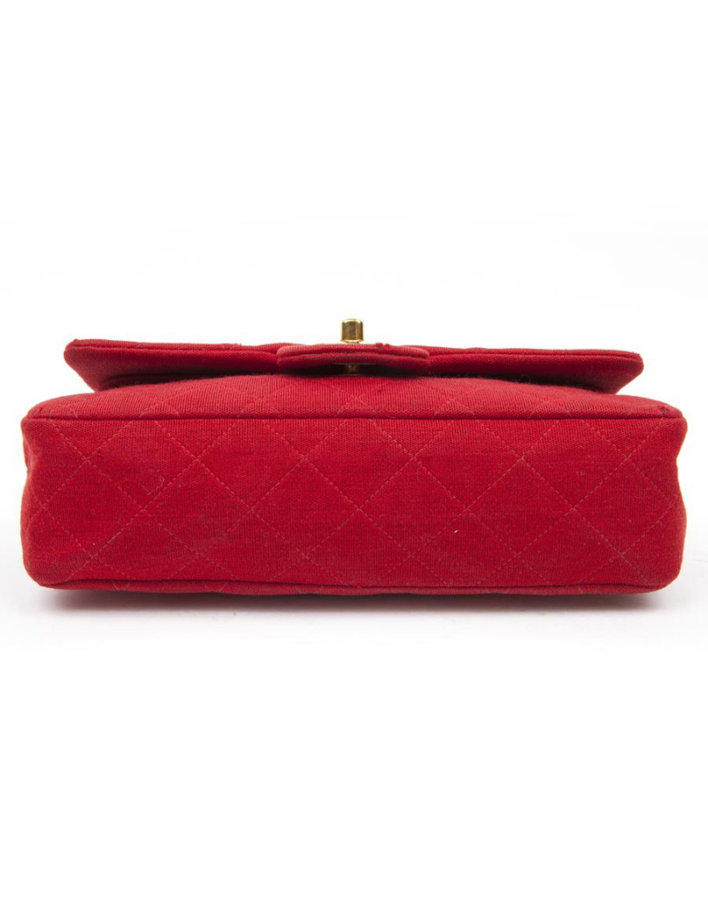Sac CHANEL timeless jersey rouge