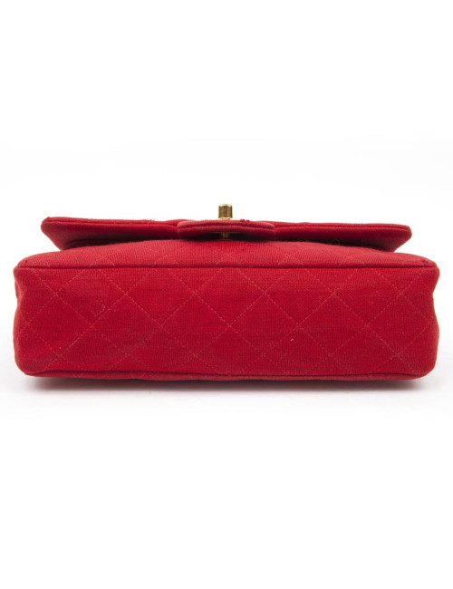 Sac CHANEL timeless jersey rouge