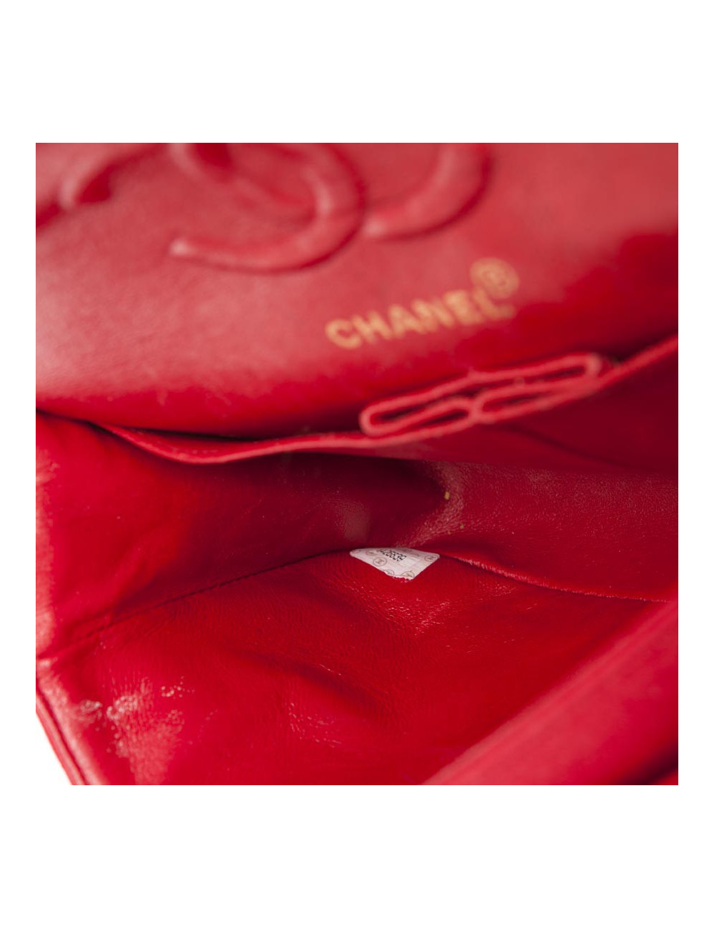 Sac CHANEL timeless jersey rouge