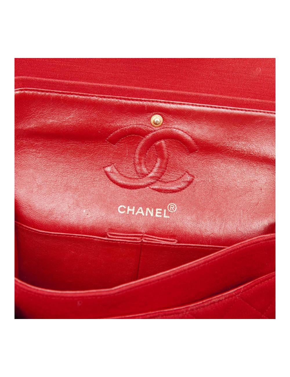 Sac CHANEL timeless jersey rouge