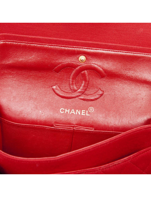 Sac CHANEL timeless jersey rouge